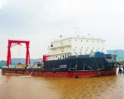 2018年 中石油天津大港油田建造的多用途鋪纜船 DP1
